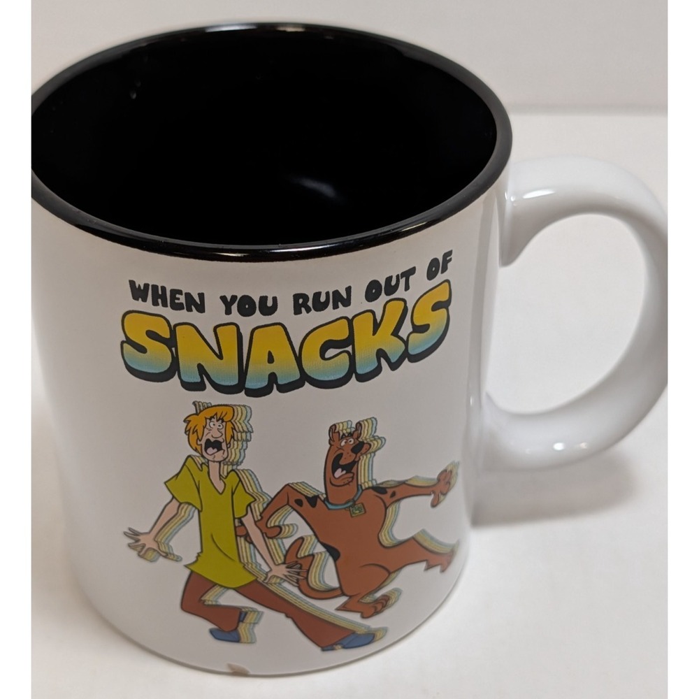 Scooby-Doo "When You Run Out of Snacks" Coffee Mug Silver Buffalo 18 oz